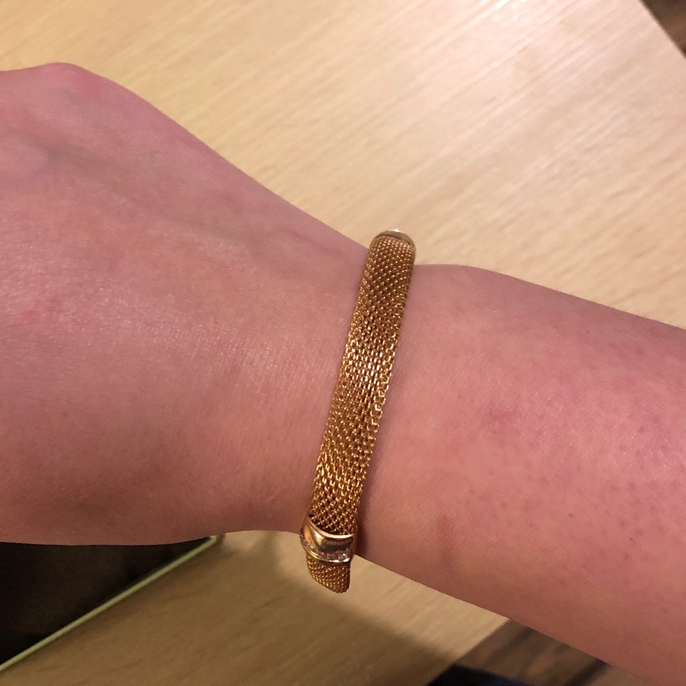 Ross-Simons Gold Mesh Bracelet - Picture 3 of 3